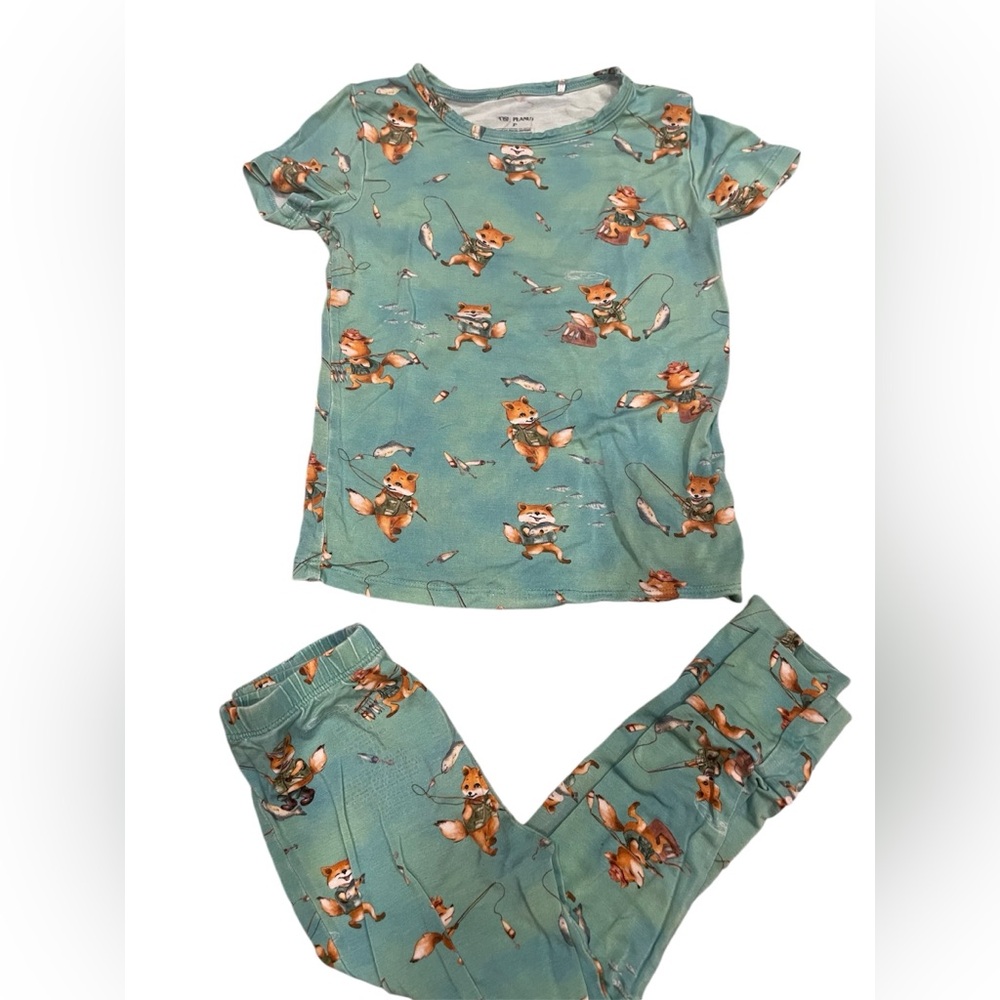 Posh Peanut pajama set in size 3T. Cute short sleek and long pants combo.